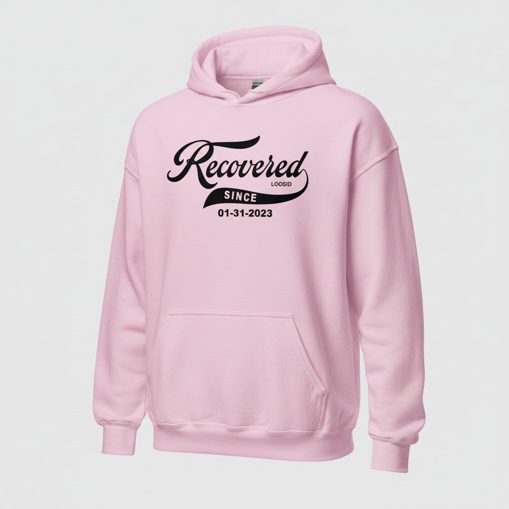 Recovered Since Recovery Hoodie close-up view (view 32)
