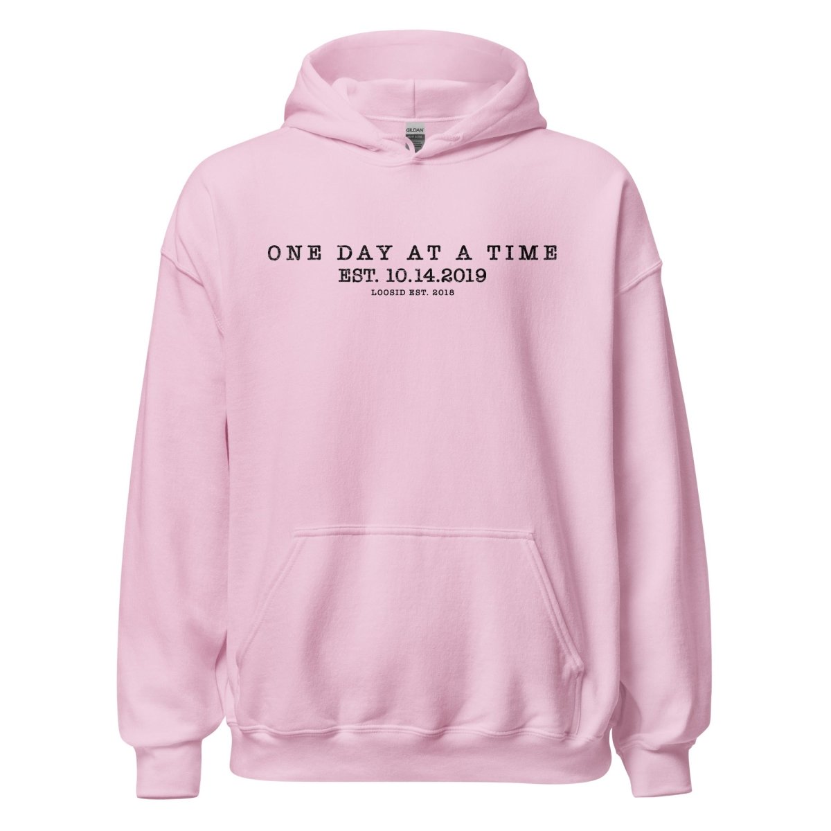 One Day At a Time Recovery Hoodie graphic detail (view 14)