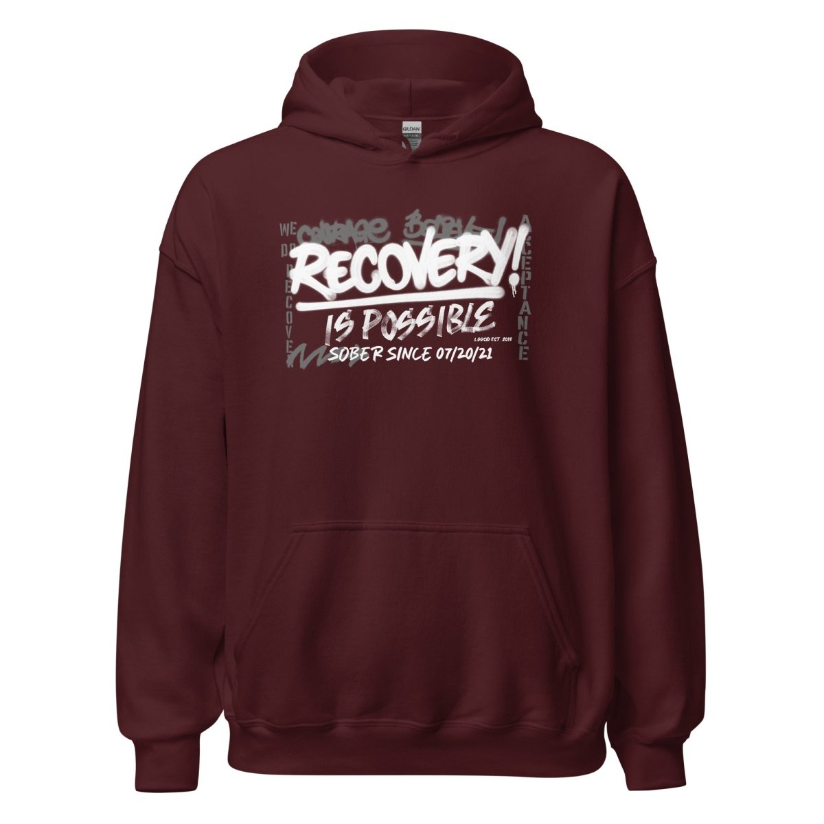 Recovery Is Possible for Women Recovery Hoodie fit detail (view 39)