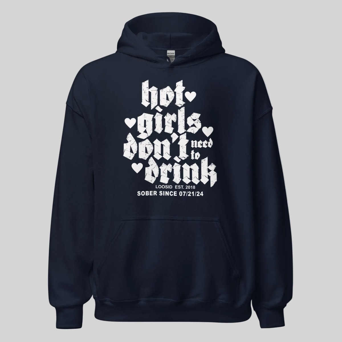 Hot Girls Don't Drink Recovery Hoodie featuring the design (view 11)