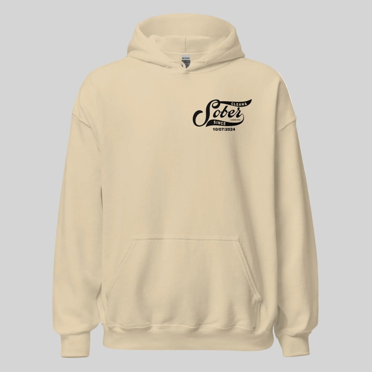 Sober Since Recovery Hoodie featuring the design (view 41)