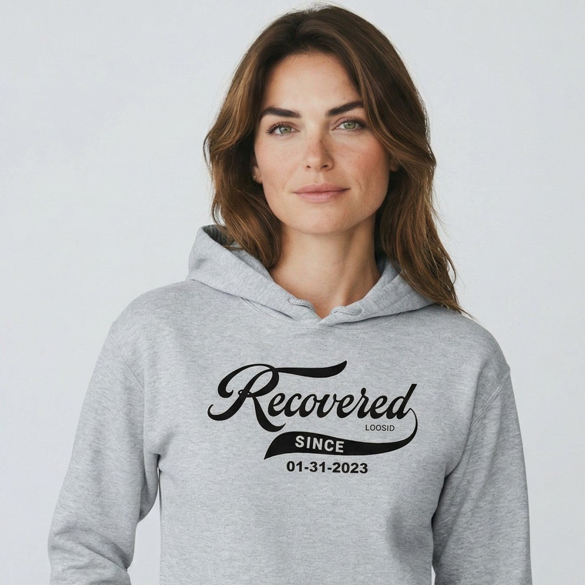 Women's Recovered Since Hoodie w/ Personalized Recovered Date