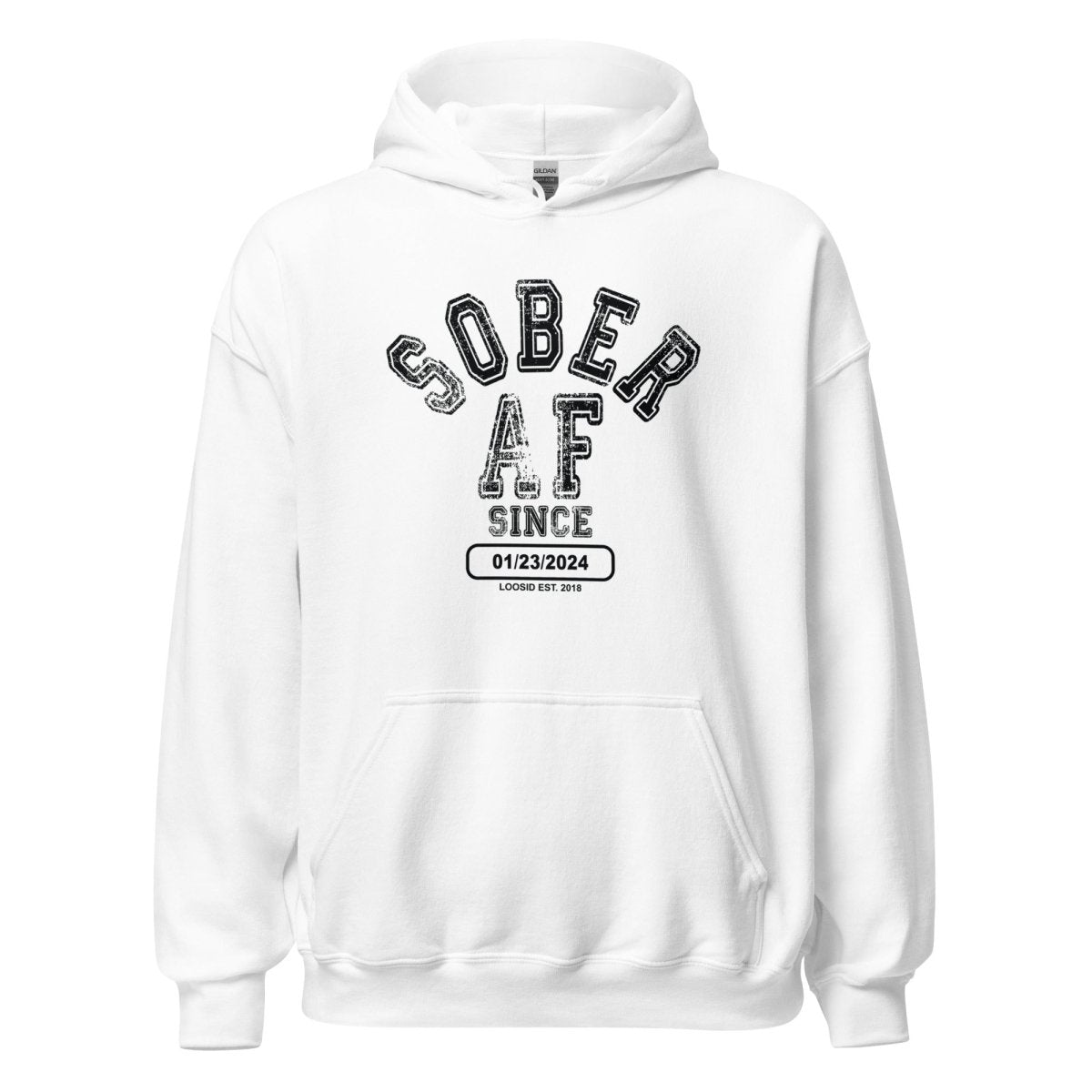 Personalized Sober Hoodie as a unique sobriety gift