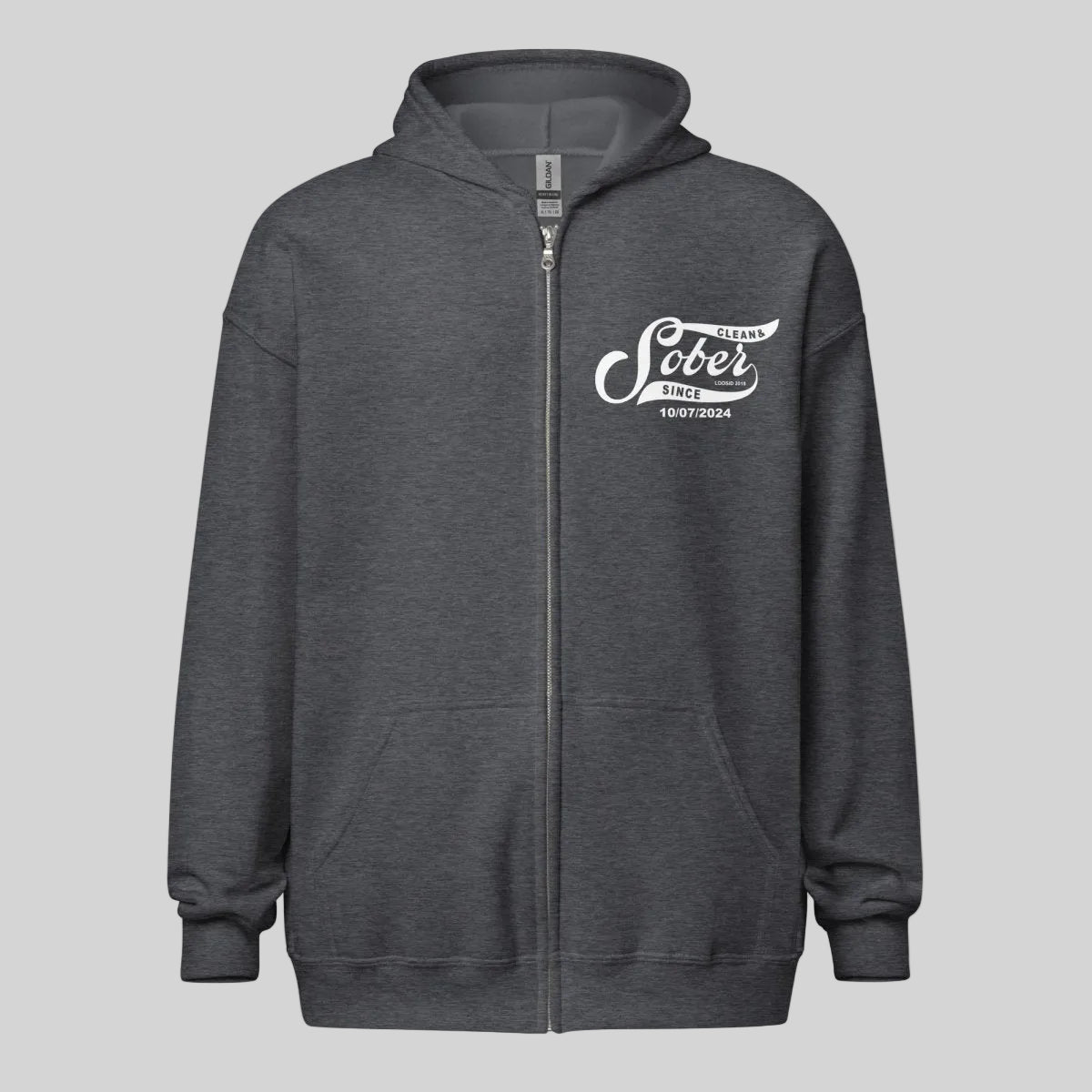 Sober Since Recovery Hoodie lifestyle view (view 15)
