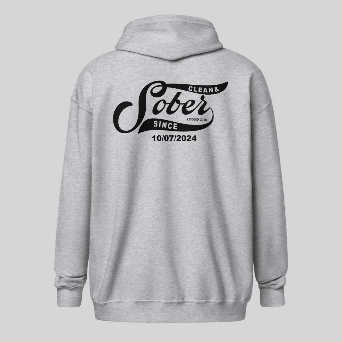 Sober Since Recovery Hoodie featuring the design (view 21)