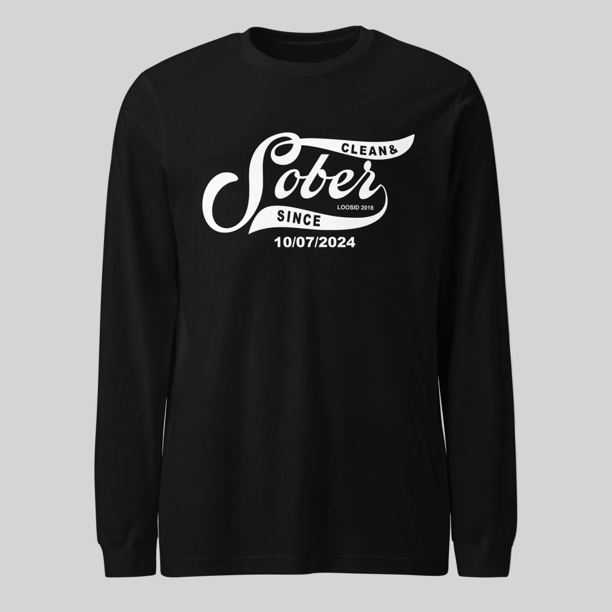 Long Sleeve Sober Sober T Shirt side view (view 6)