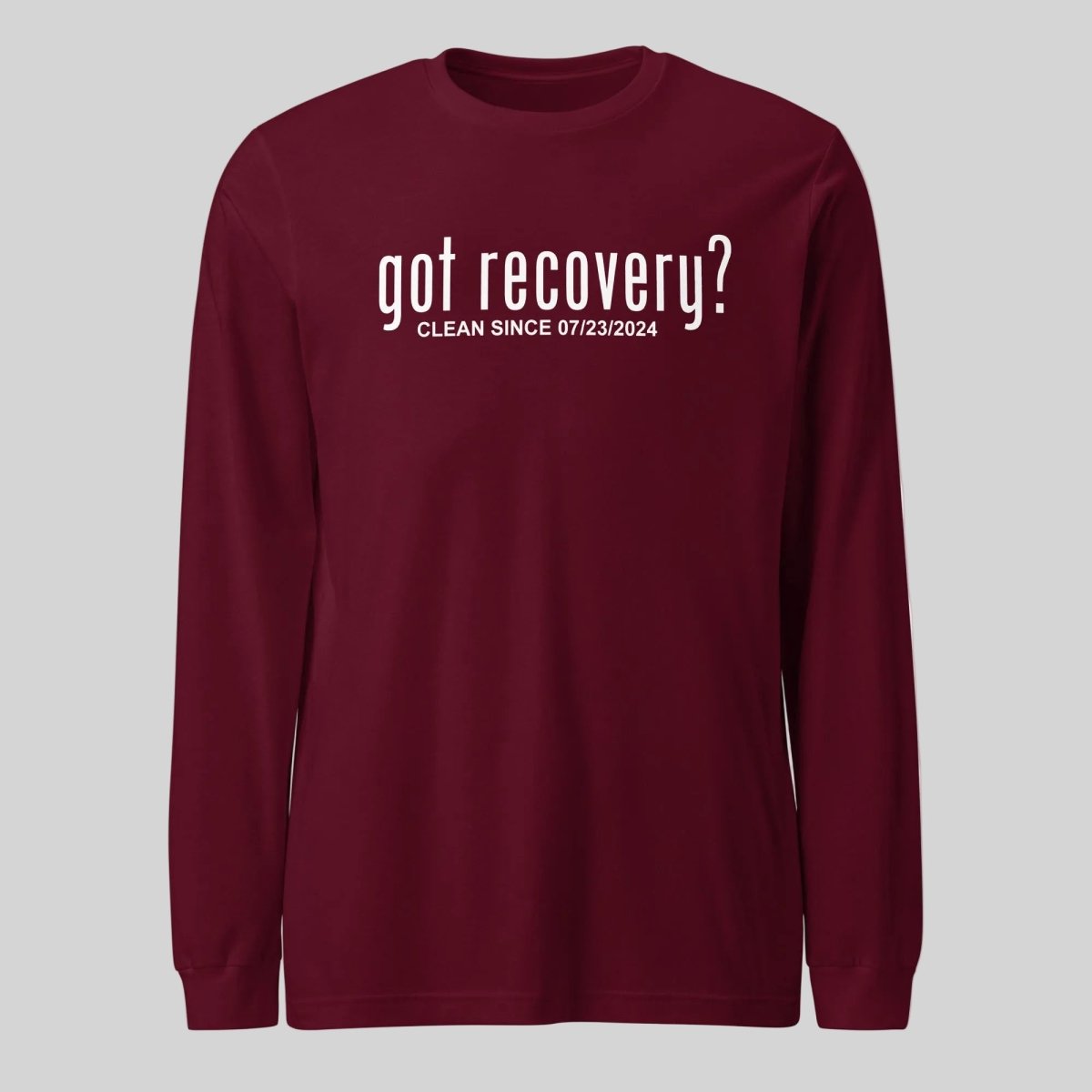 Long Sleeve Clean Sober T Shirt featuring the design (view 11)