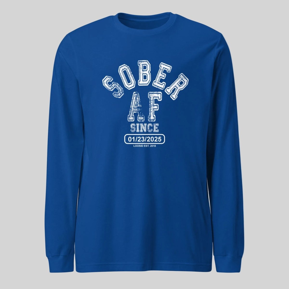 Sober AF Long Sleeve Sober T Shirt packaging detail (view 18)