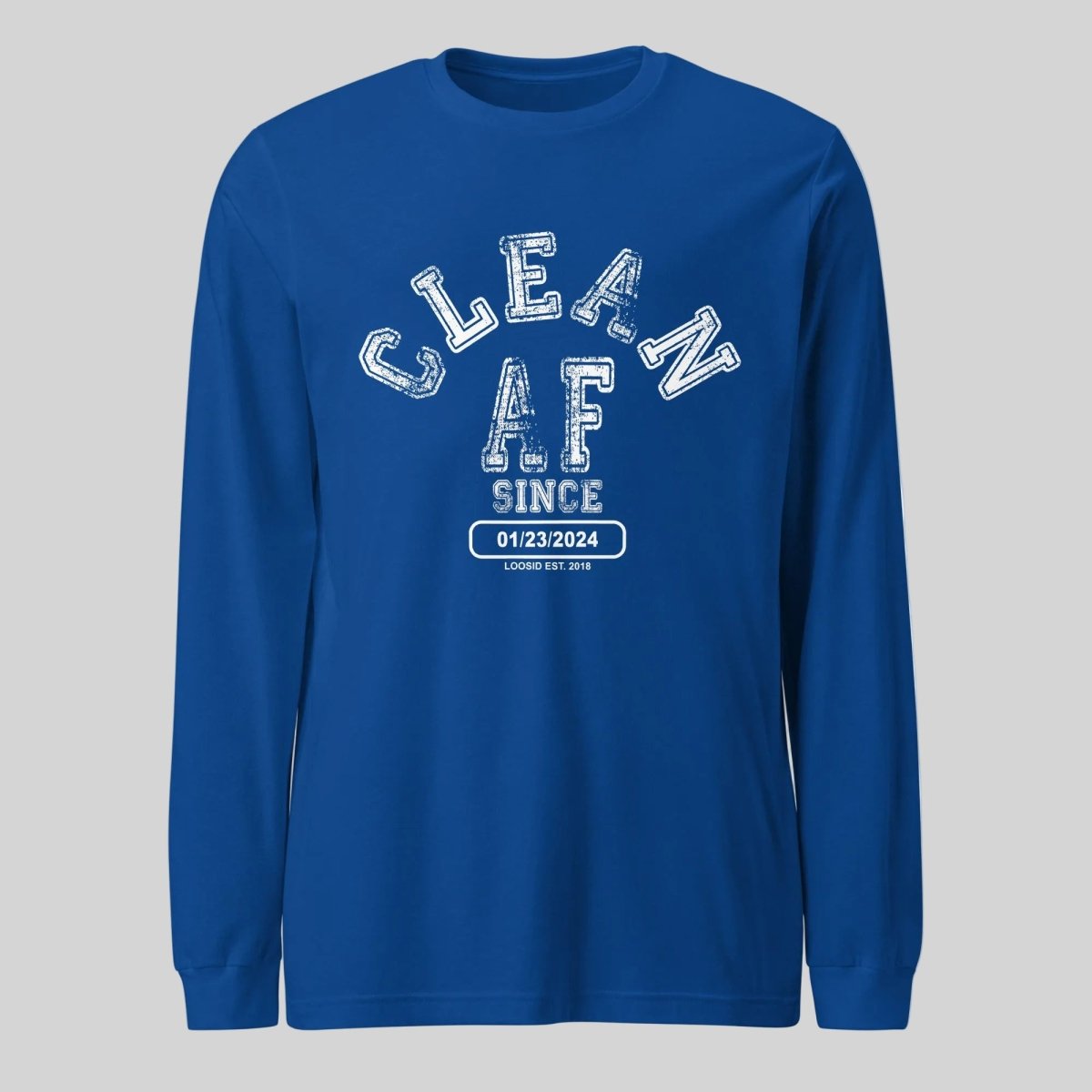 Clean AF Long Sleeve Sober T Shirt fit detail (view 19)
