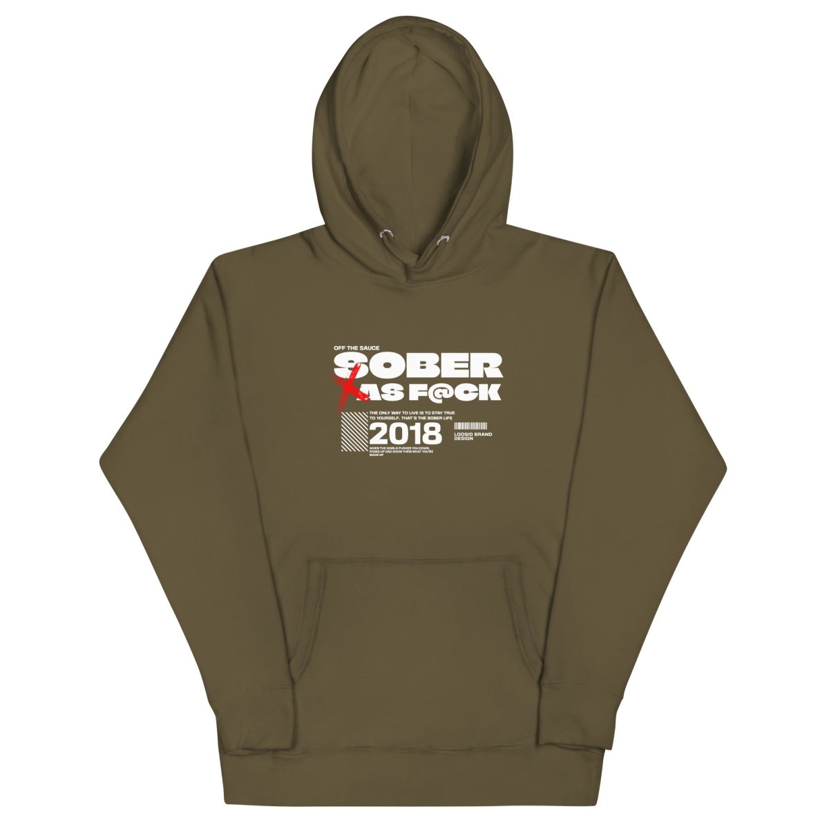 Sober As F*ck Recovery Hoodie graphic detail (view 24)