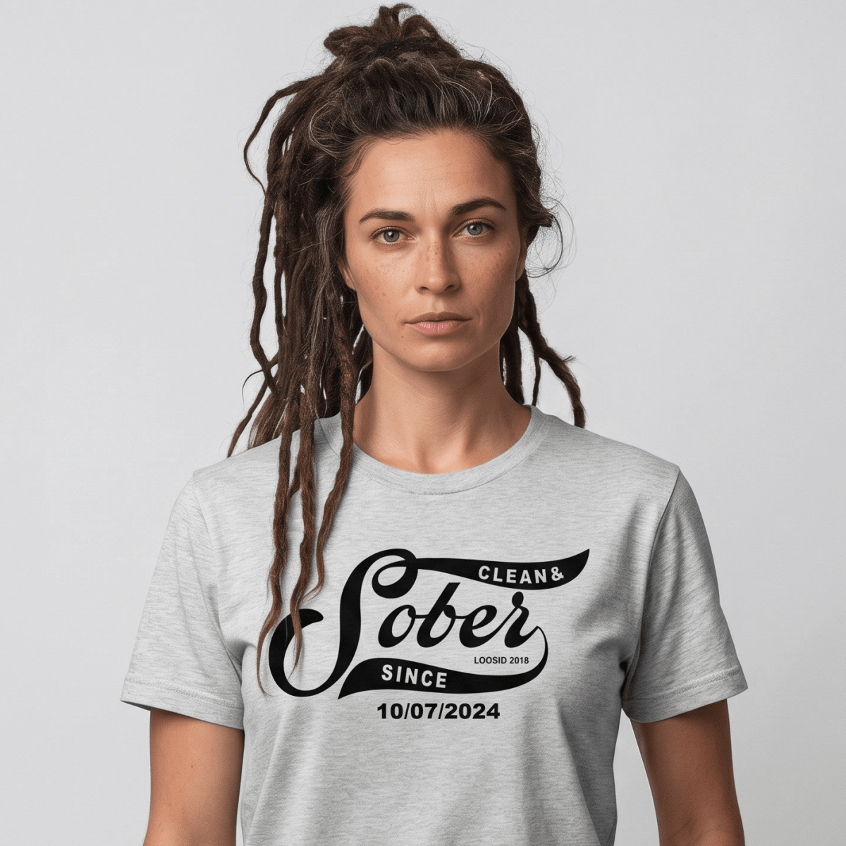 Sober T Shirt | Women’s Sober Since Top with Personalized Date