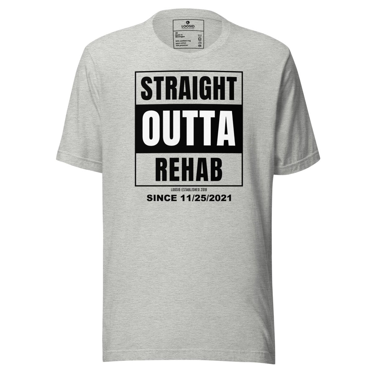Straight Outta Rehab Sober T Shirt lifestyle view (view 5)