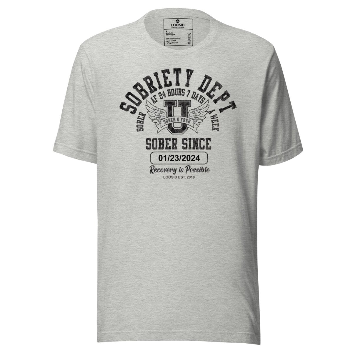 Sobriety Dept Sober T Shirt packaging detail (view 8)