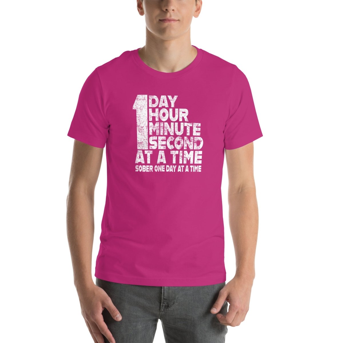 1 Day. 1 Hour. 1 Minute. 1 Second. Sober T Shirt close-up view (view 12)