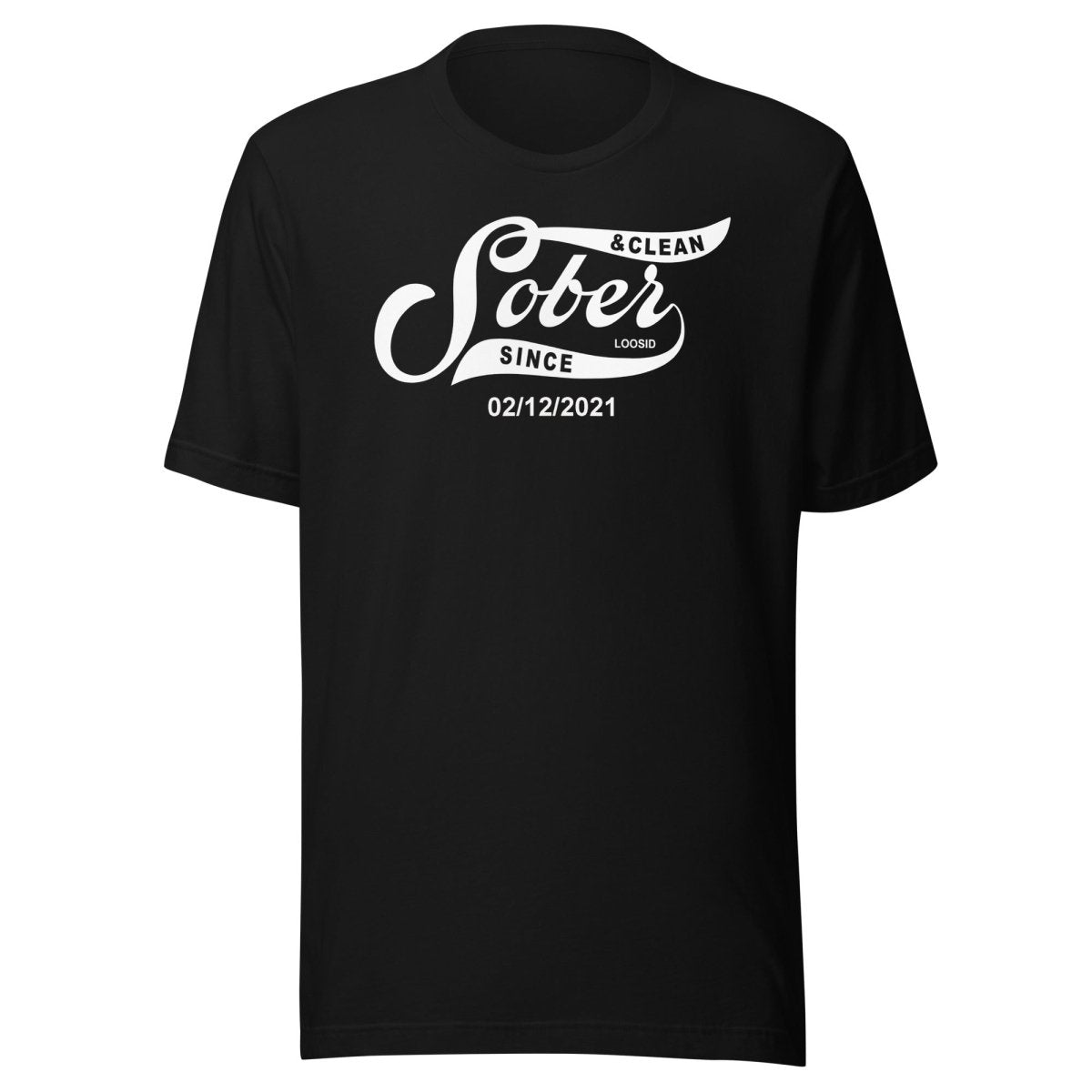 sober t shirt custom sobriety date for personal pride