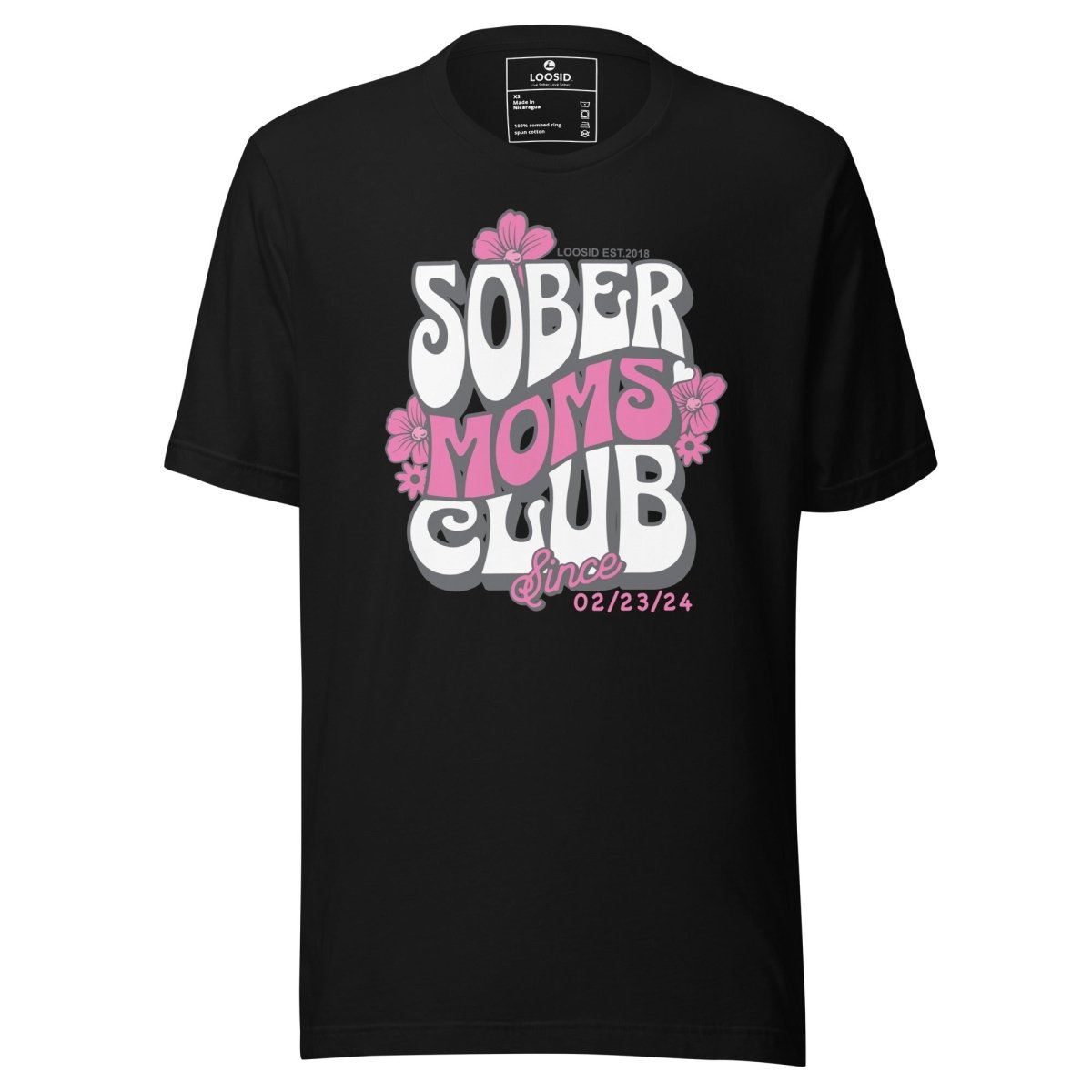 Sober Moms Sober T Shirt graphic detail (view 4)
