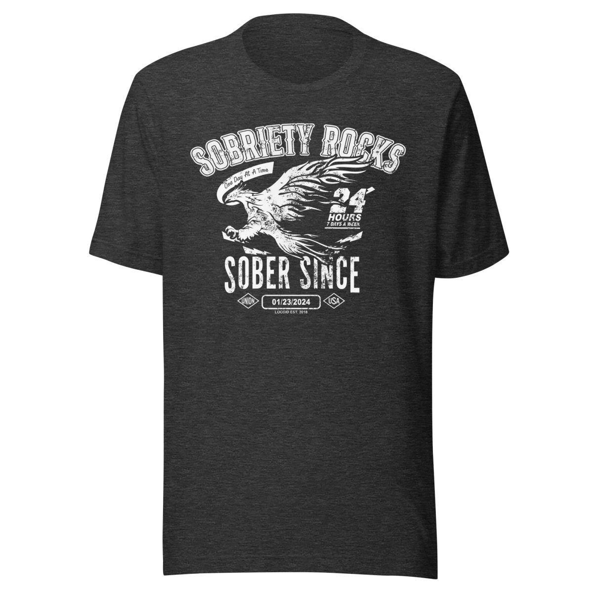 sober t shirt fabric detail