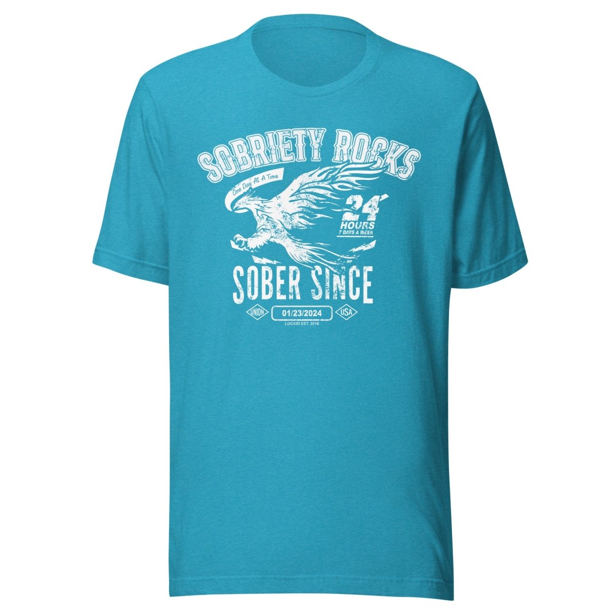 sober t shirt motivational apparel