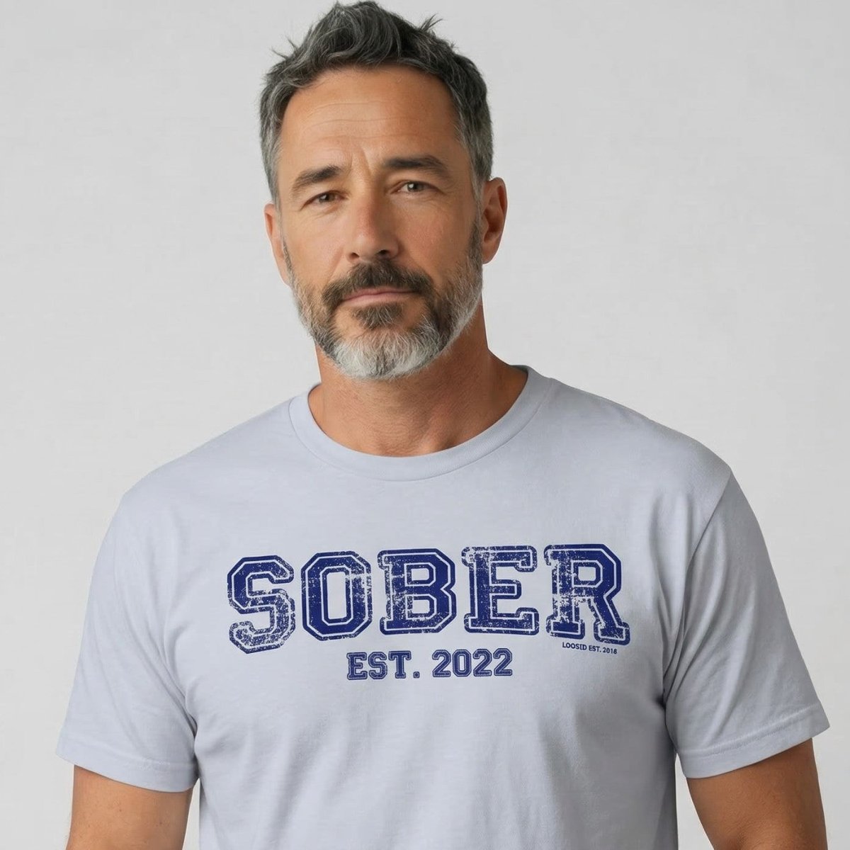 Men's Sober Est. Year T-Shirt w/ Personalized Sobriety Year