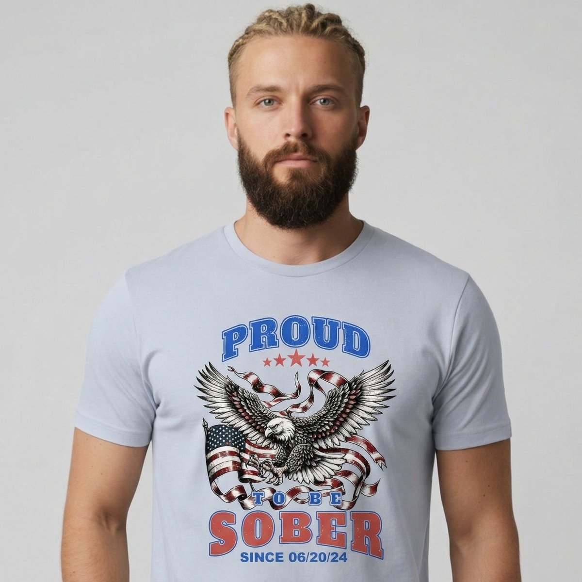 Proud To Be Sober Sober T Shirt graphic detail (view 24)
