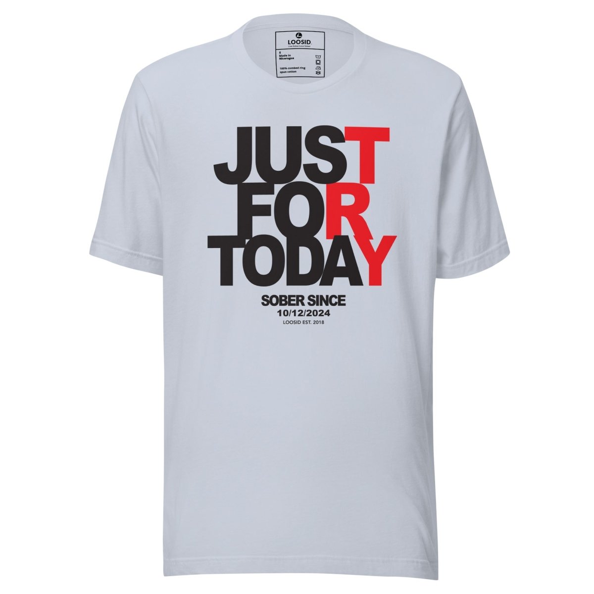 Just Try For Today Sober T Shirt graphic detail (view 14)