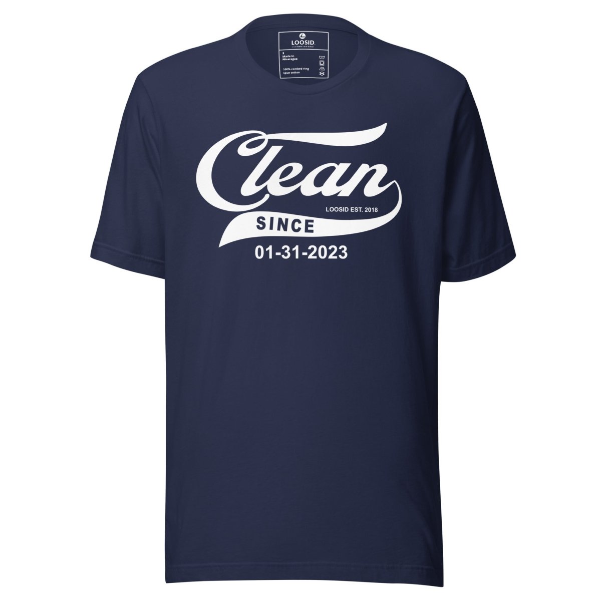 Clean Since Sober T Shirt packaging detail (view 8)