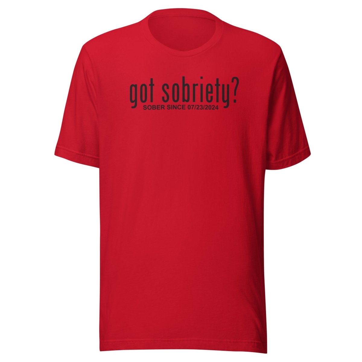Stylish Women’s Sober T Shirt symbolizing recovery pride