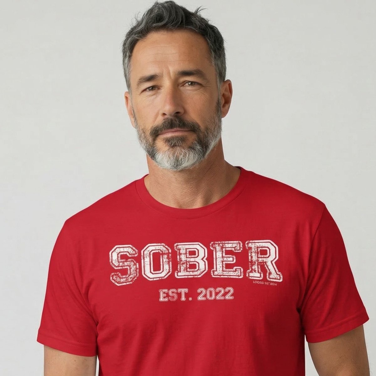 Men's Sober Est. Year T-Shirt w/ Personalized Sobriety Year