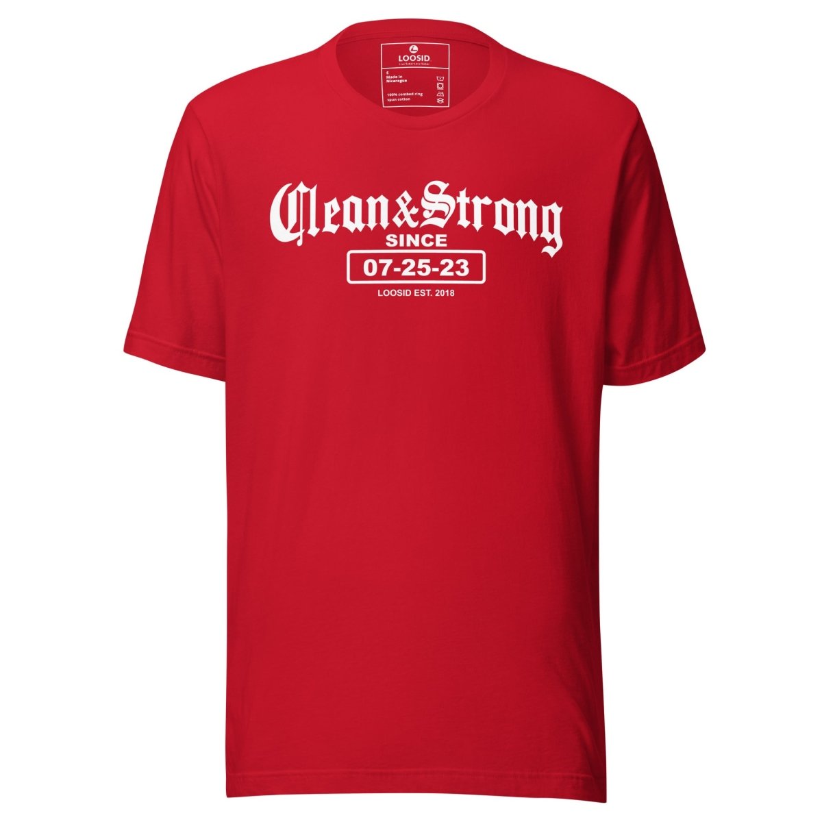 Recovery Date Men's Sobriety Sober T Shirt back view (view 17)