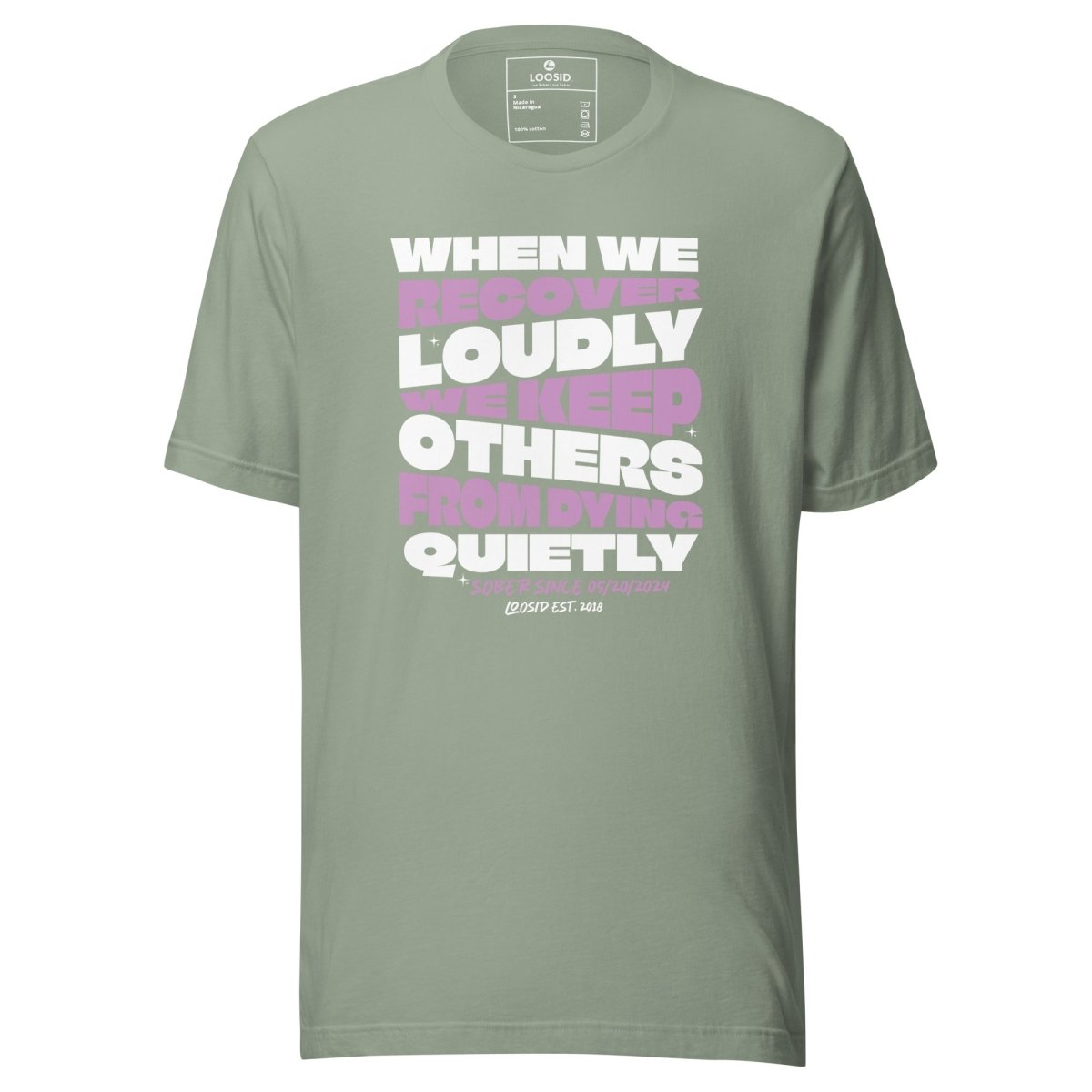 When we recover Loudly Sober T Shirt product photo (view 20)