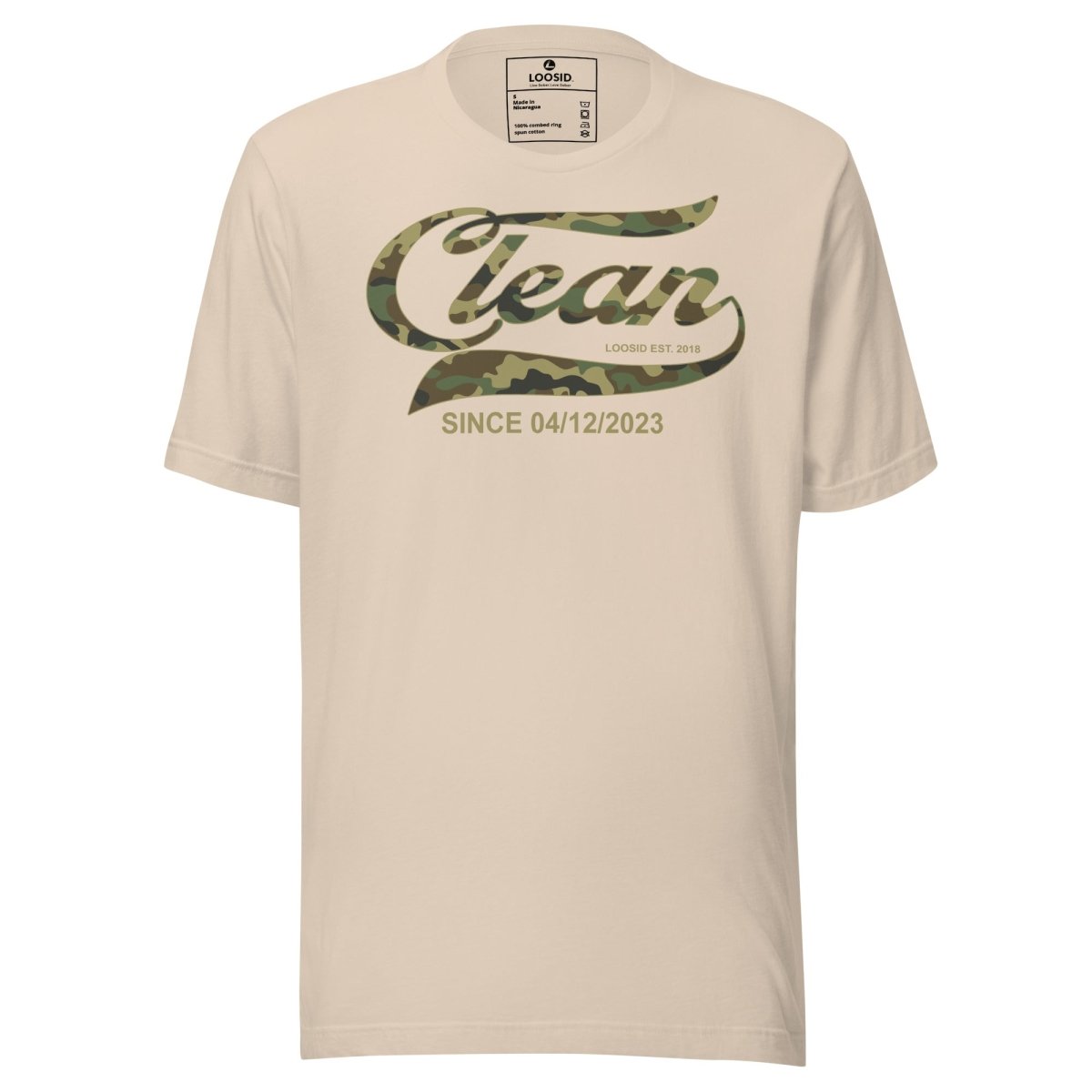 Recovery Date Men's Sobriety Sober T Shirt flat lay styled image (view 13)