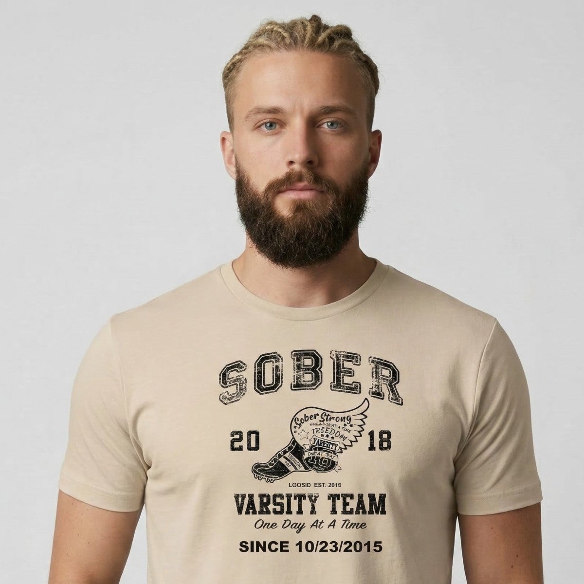 Sober Varsity Men's Personalized T-Shirt