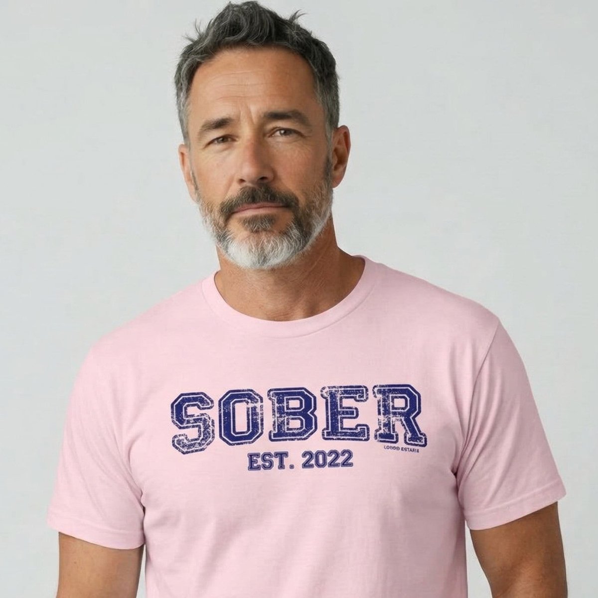 Men's Sober Est. Year T-Shirt w/ Personalized Sobriety Year