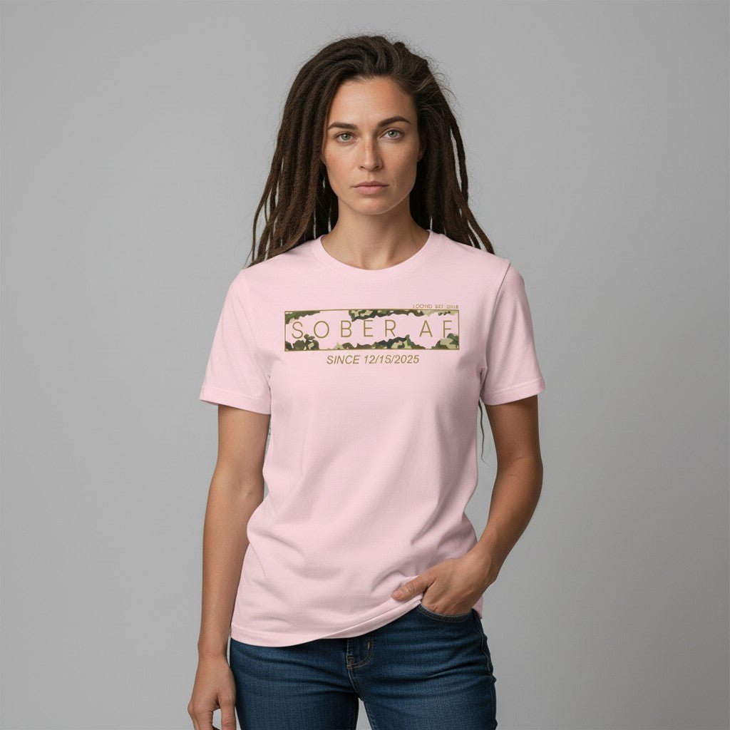 Sober AF Sober T Shirt side view (view 16)