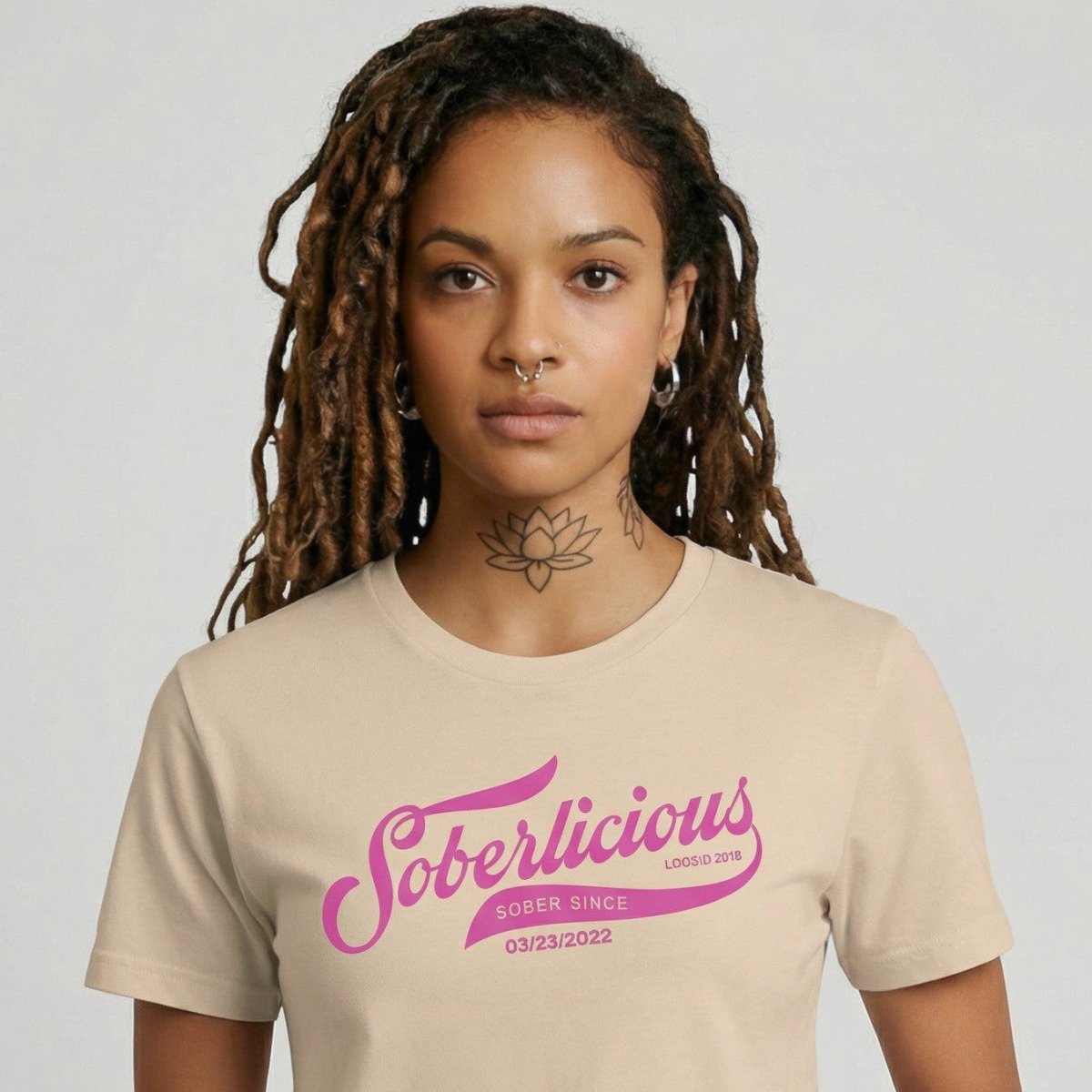 Soberlicious Sober T Shirt close-up view (view 12)