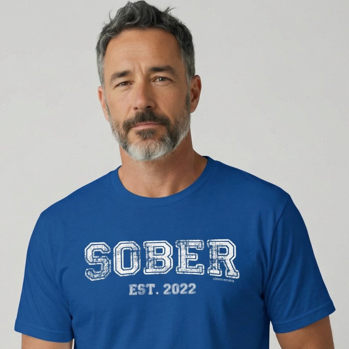 Men's Sober Est. Year T-Shirt w/ Personalized Sobriety Year