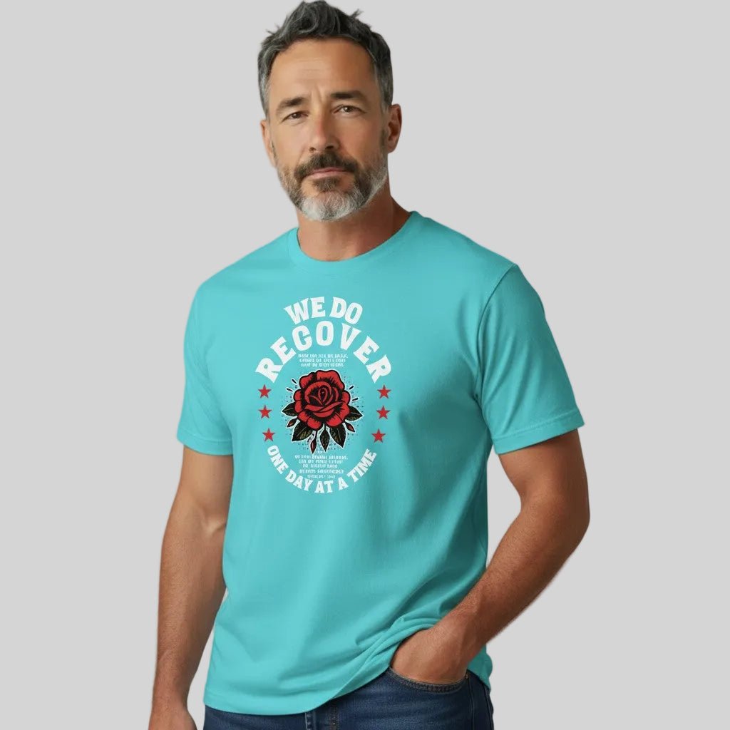 We Do Recover Sober T Shirt product photo (view 10)