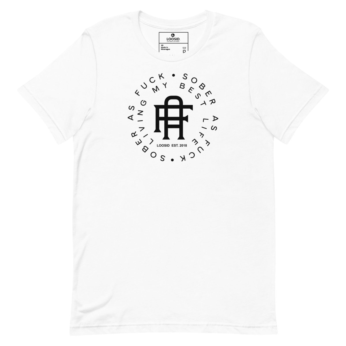 Living My Best Life Sober T Shirt lifestyle view (view 5)