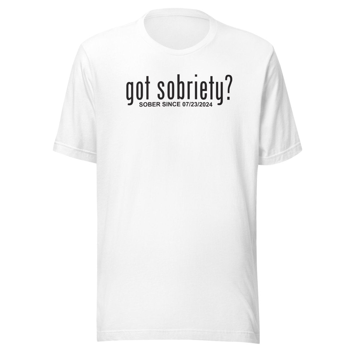 Inspiring Sober T Shirt symbolizing courage and hope
