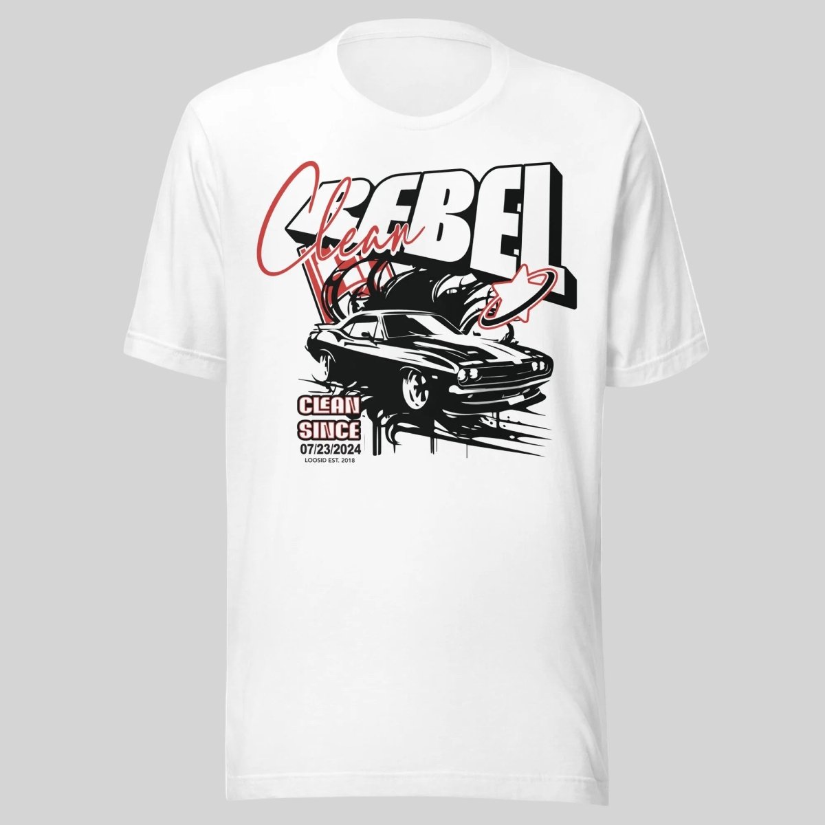 Clean Rebel Sober T Shirt lifestyle view (view 5)