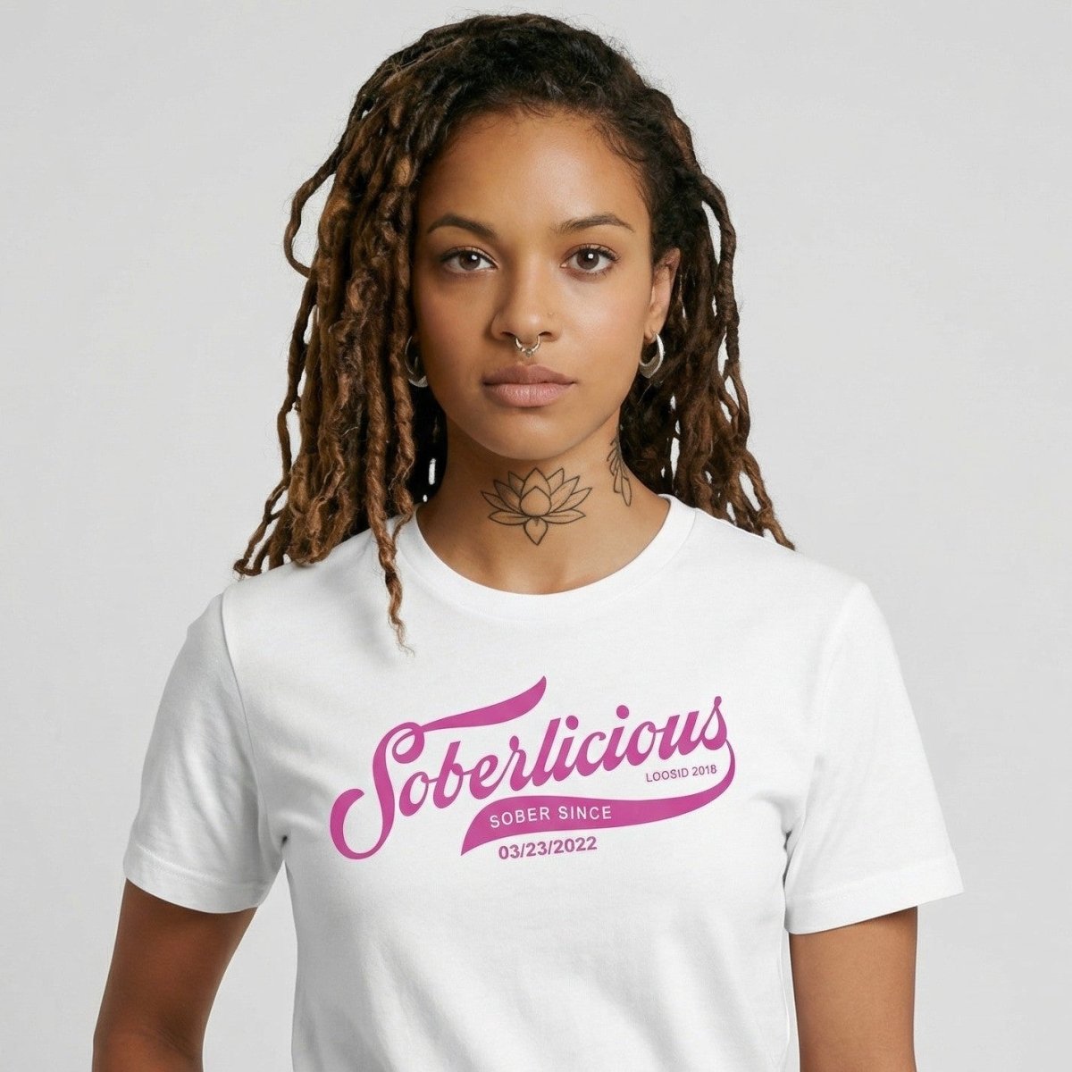 Soberlicious Sober T Shirt side view (view 6)