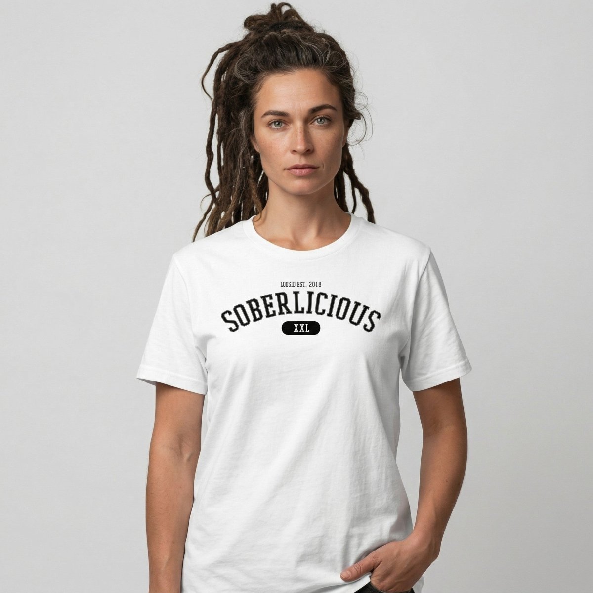 Vintage Soberlicious Sober T Shirt fit detail (view 19)