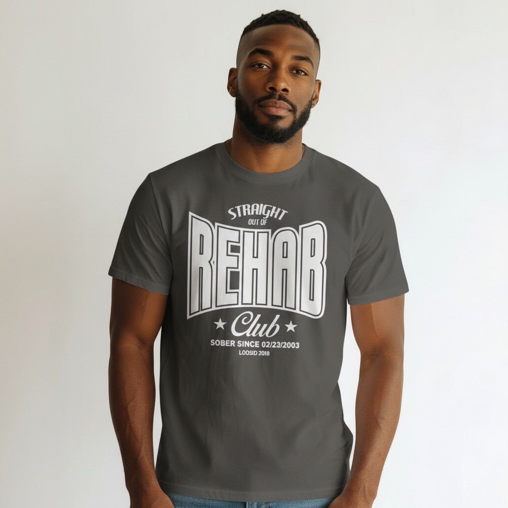 Recovery T-shirt | Men's Rehab T-shirt with Personalized Date