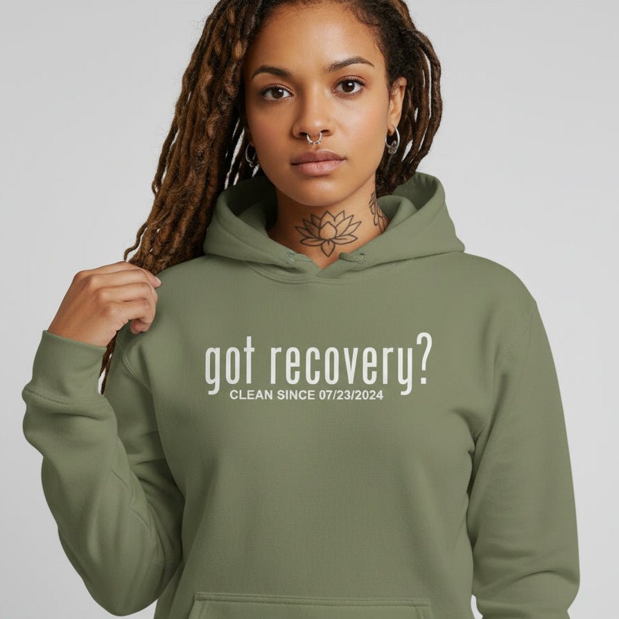 Recovery Hoodie | Women’s Got Recovery Hoodie with Custom Date