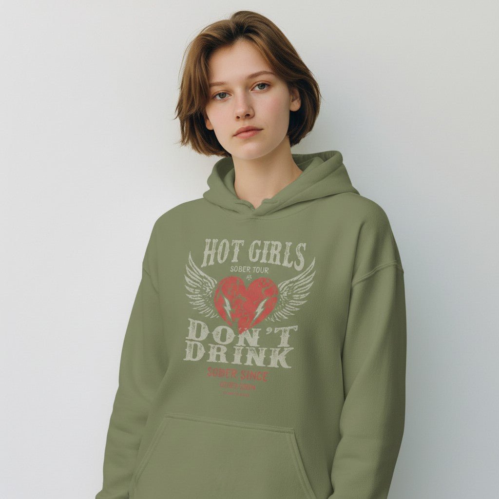 Recovery Hoodie | Hot Girls Custom Sobriety Date Hoodie