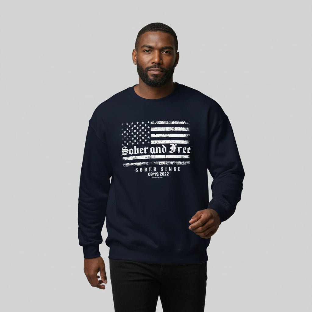 Sobriety Recovery Hoodie lifestyle view (view 5)