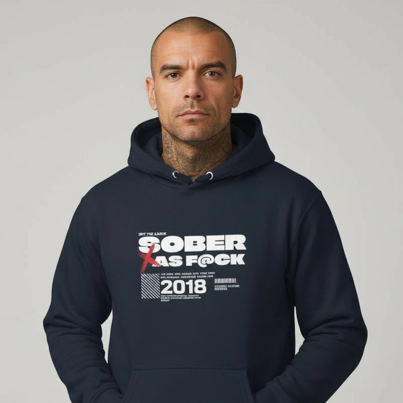 Sober As F*ck Recovery Hoodie graphic detail (view 14)