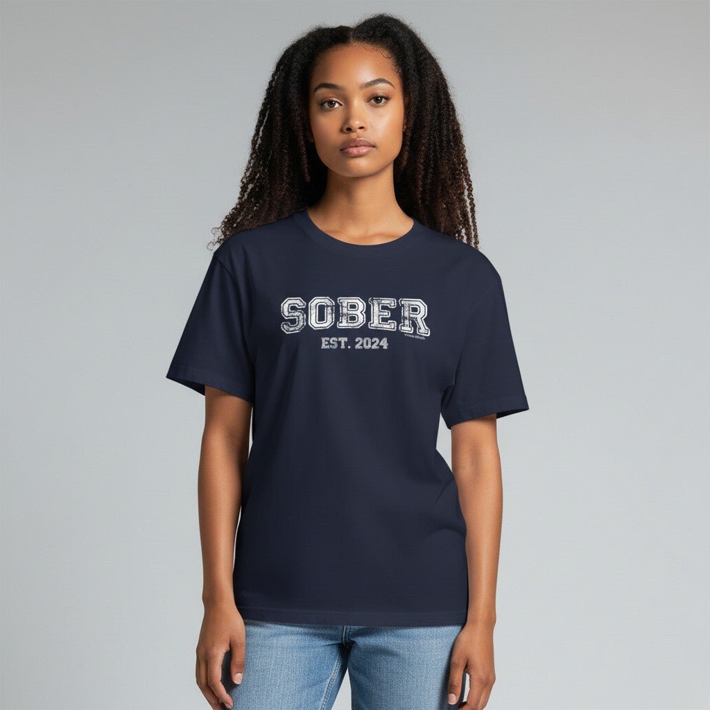 Sober T Shirt | Women's Recovery Is Possible Tee with Personalized Sobriety Date