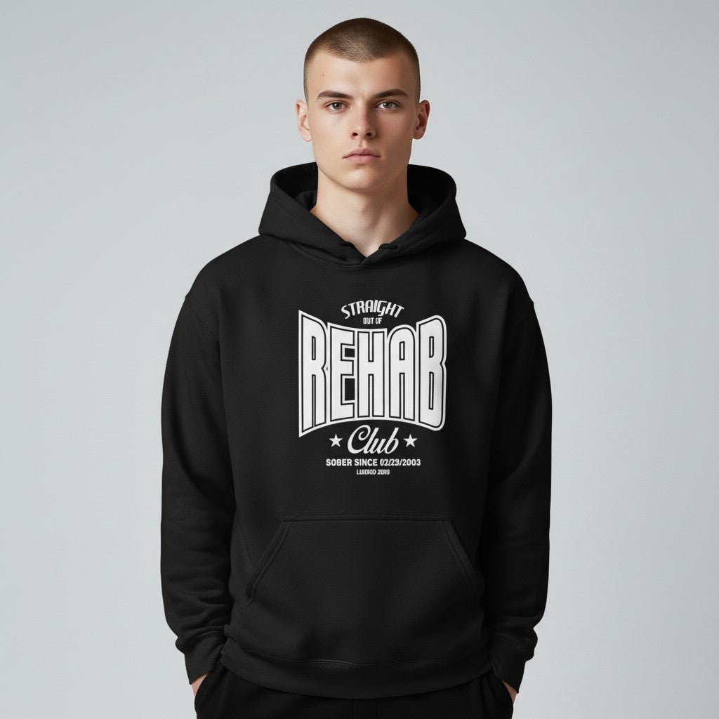 Recovery Hoodie | Men's Rehab Hoodie with Personalized Date
