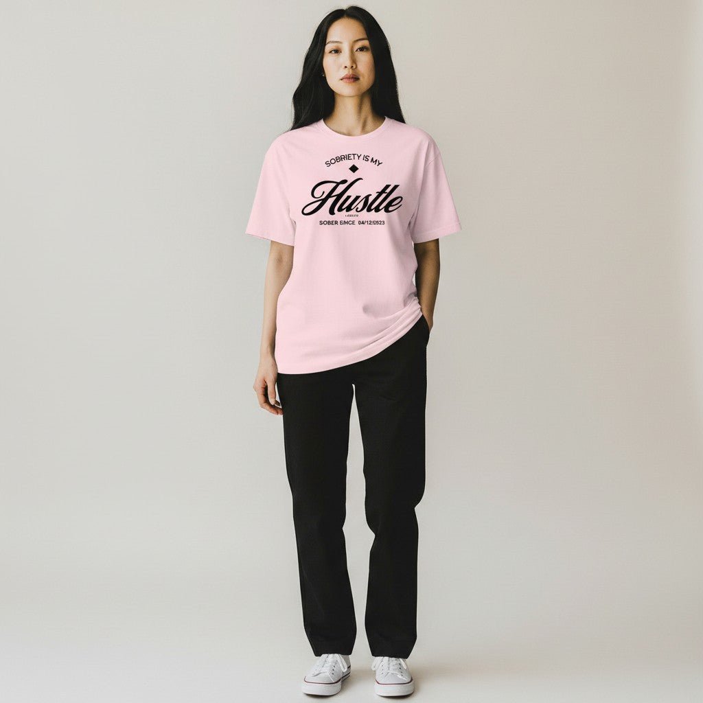 Sober T Shirt | Women’s Old School Tee with Personalized Sobriety Date